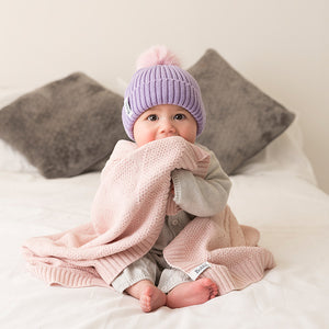 Baby Blanket - Love Hearts (Pink)