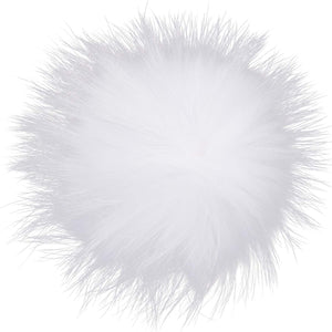 Big Bobbl - White - Fur Pom Pom