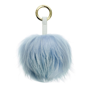 Baby Blue Fur Fluffy Keyring bag Charm