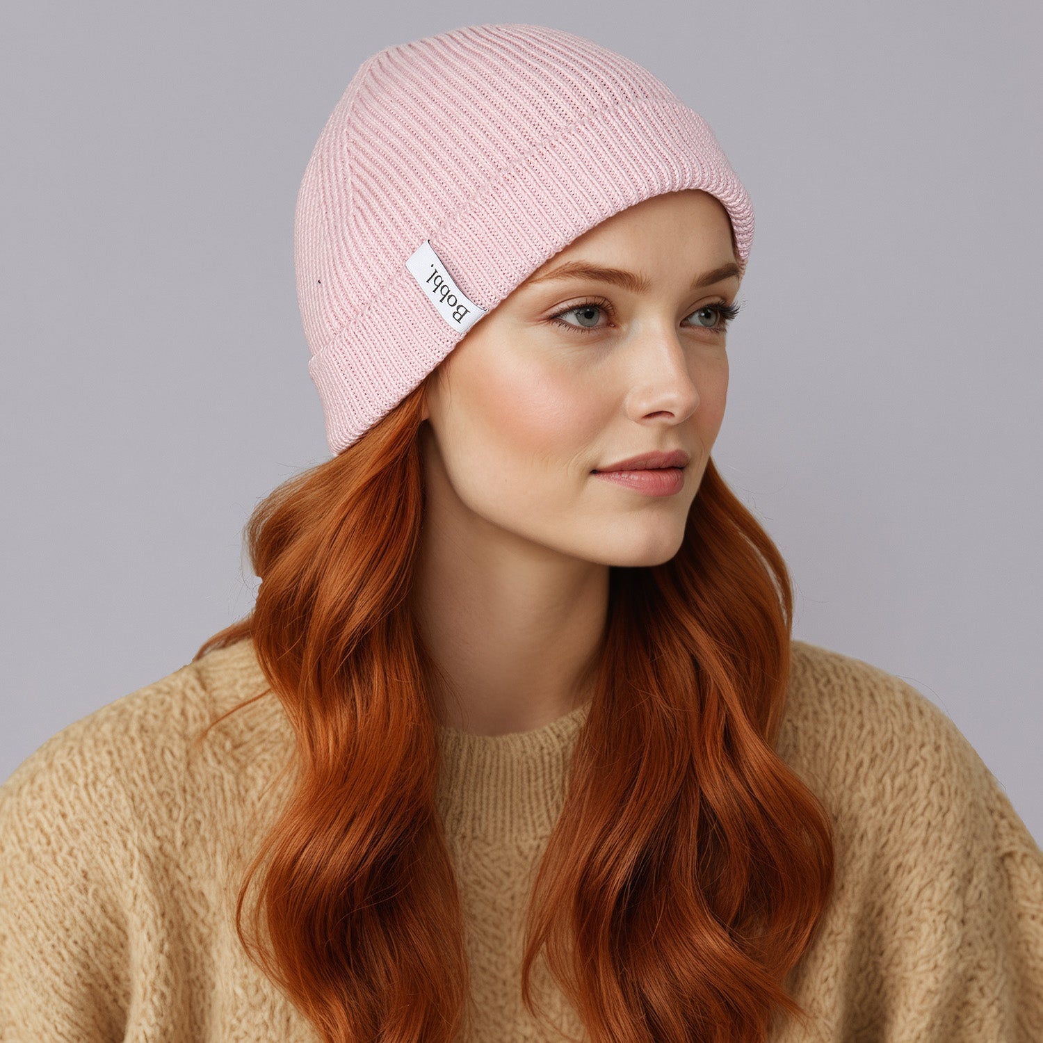 Lightweight Cotton Beanie - Baby Pink
