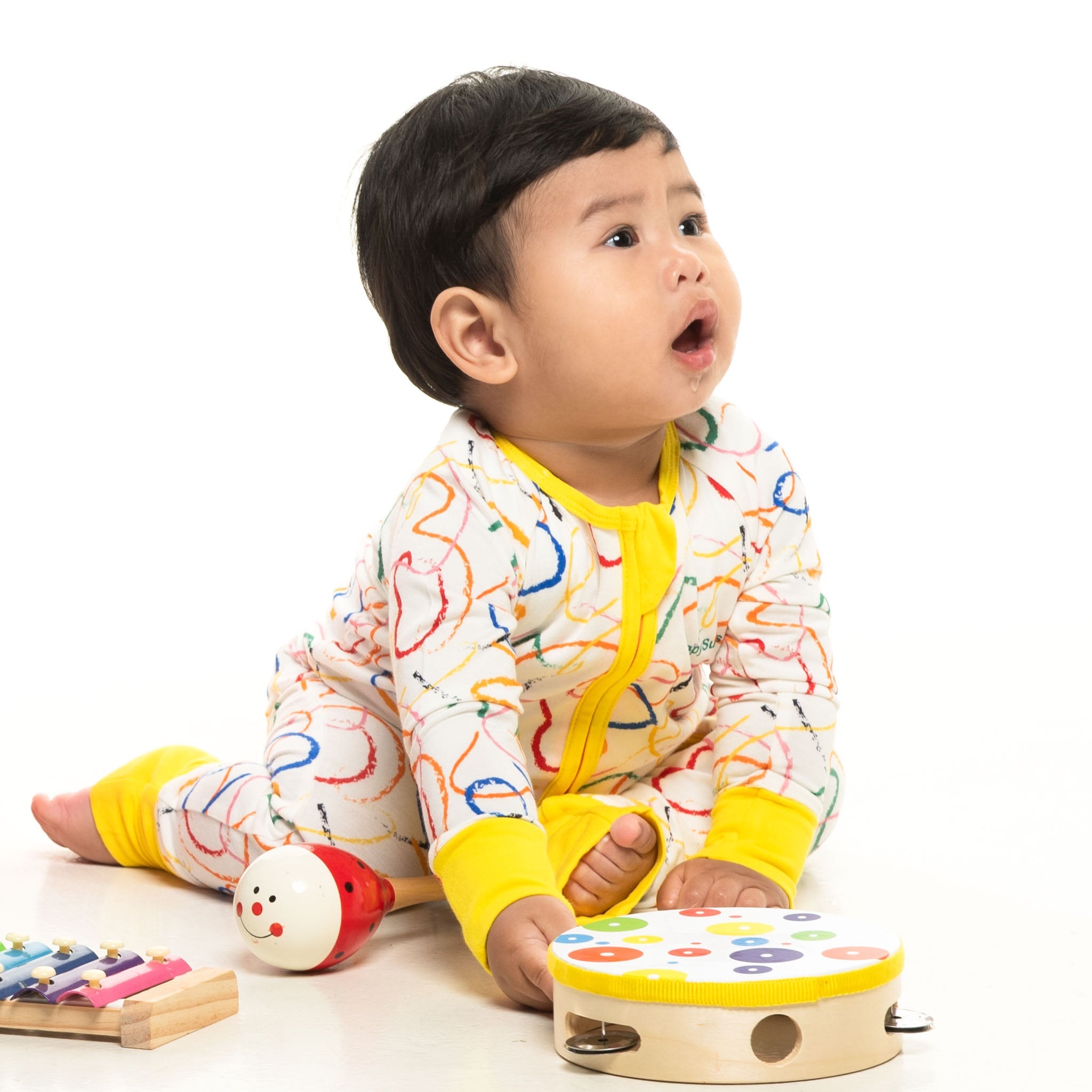 ZippySuit - Easy Change Organic Baby Sleep Suit - Olympics