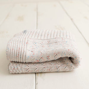 Baby Blanket - Patchwork Pointelle