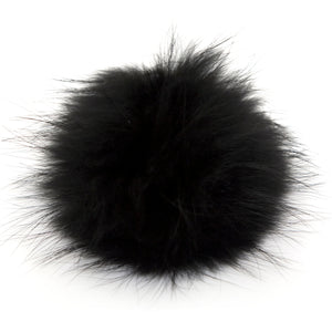 Big Bobbl - Black - Fur Pom Pom