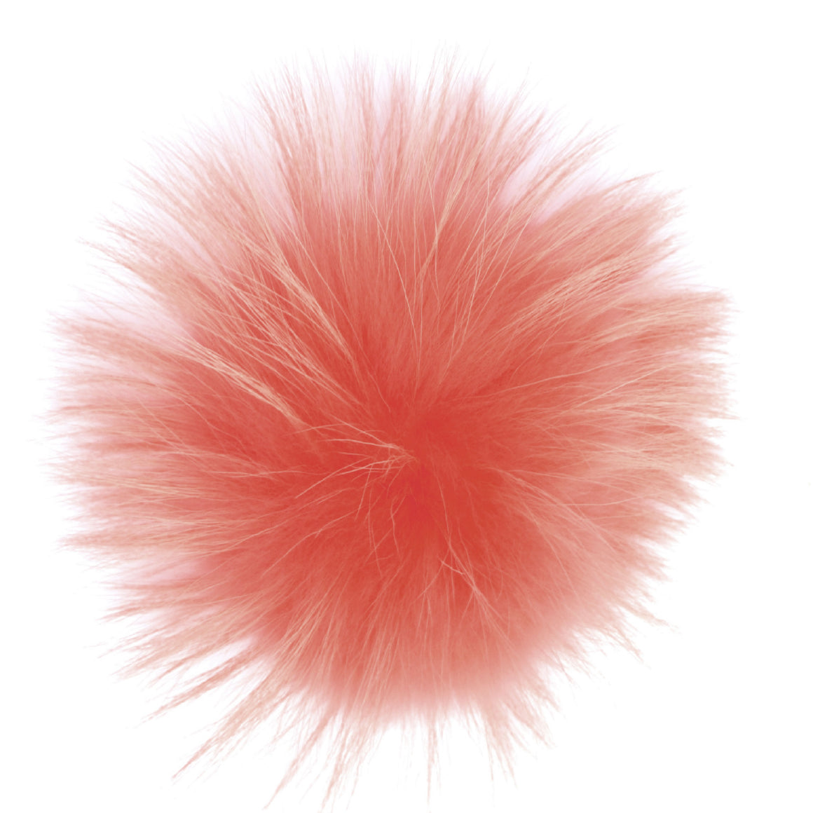 Big Bobbl - Coral - Fur Pom Pom