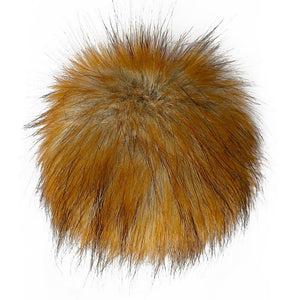 Big Faux Fox Fur Bobbl - Foxy