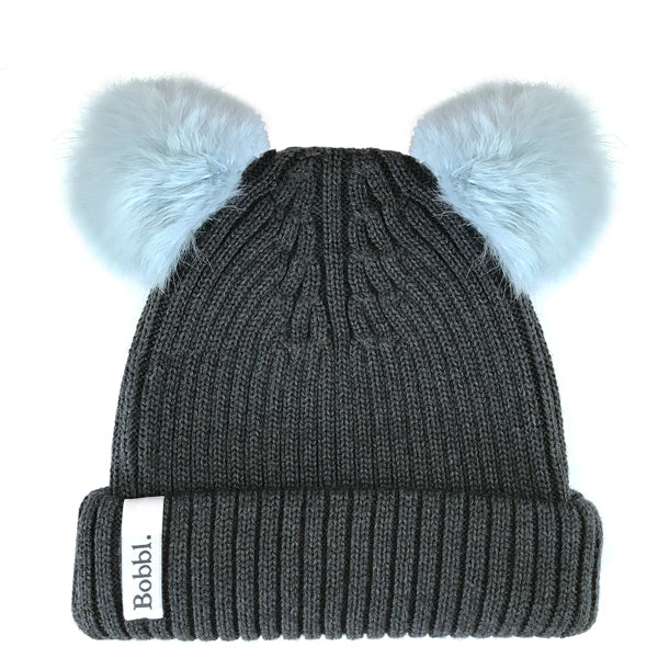 Womens Merino Wool Classic Duo Beanie Hat