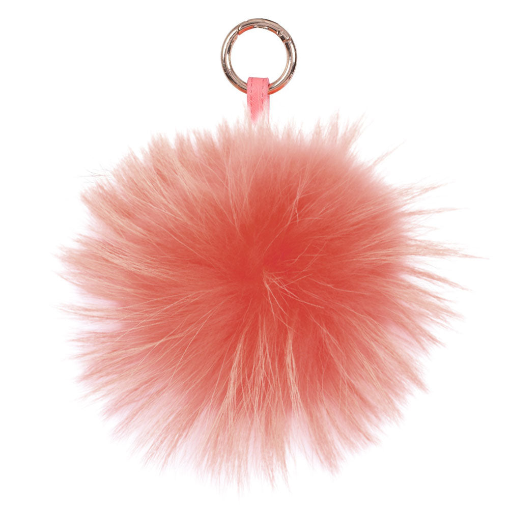 Coral Fur Fluffy Keyring bag Charm