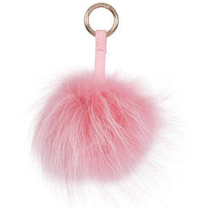 Baby Pink Fur Fluffy Keyring bag Charm