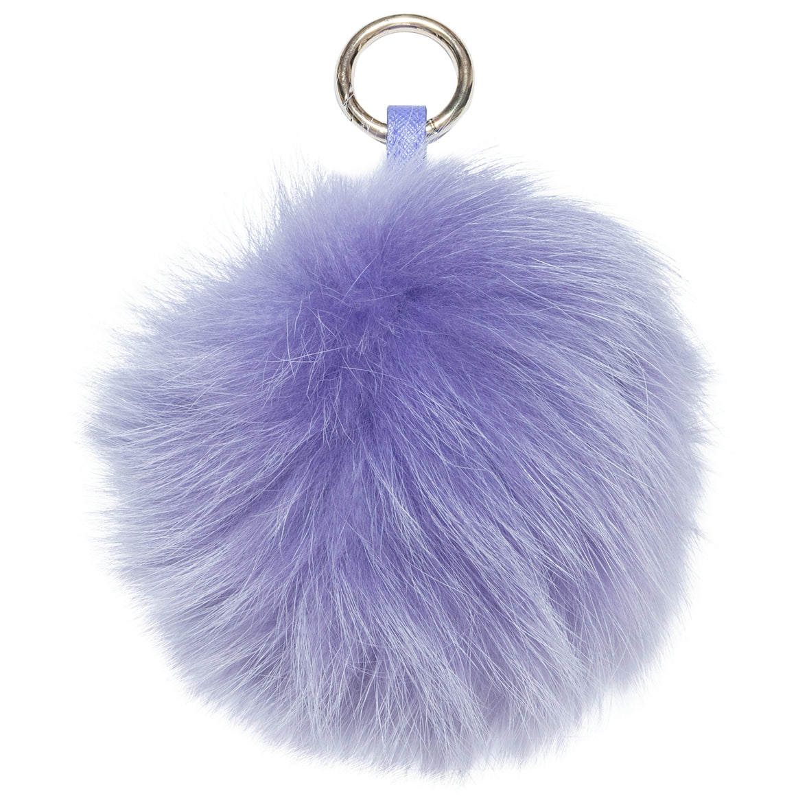 Lilac Fur Fluffy Keyring bag Charm
