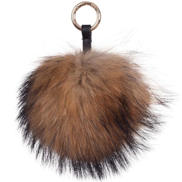 Natural Fur Fluffy Keyring bag Charm