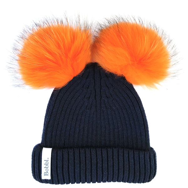 Womens Merino Wool Classic Duo Beanie Hat